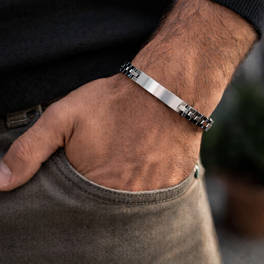 Bracciale Uomo Portofino con Incisione Personalizzata - Laei