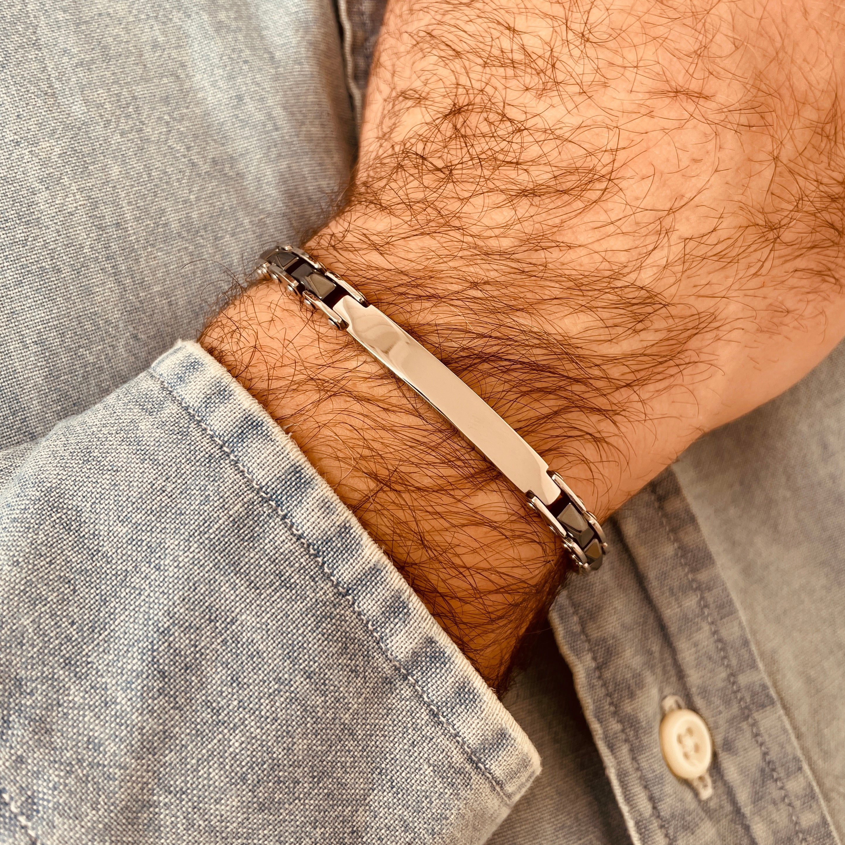 Bracciale Uomo Serafino con Incisione Personalizzata - Laei