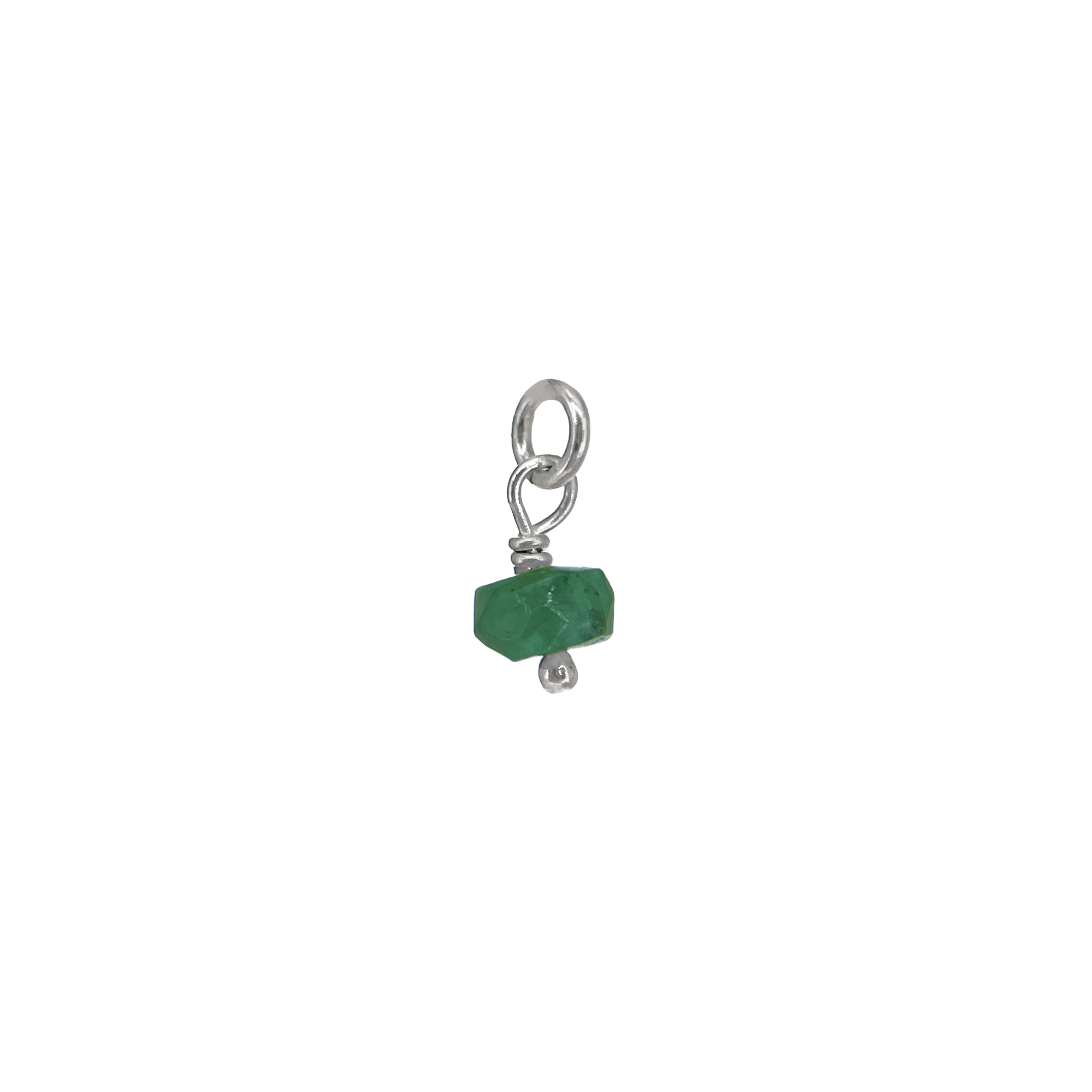 Charm Zaffiro Verde FILO 925® - Laei Shop