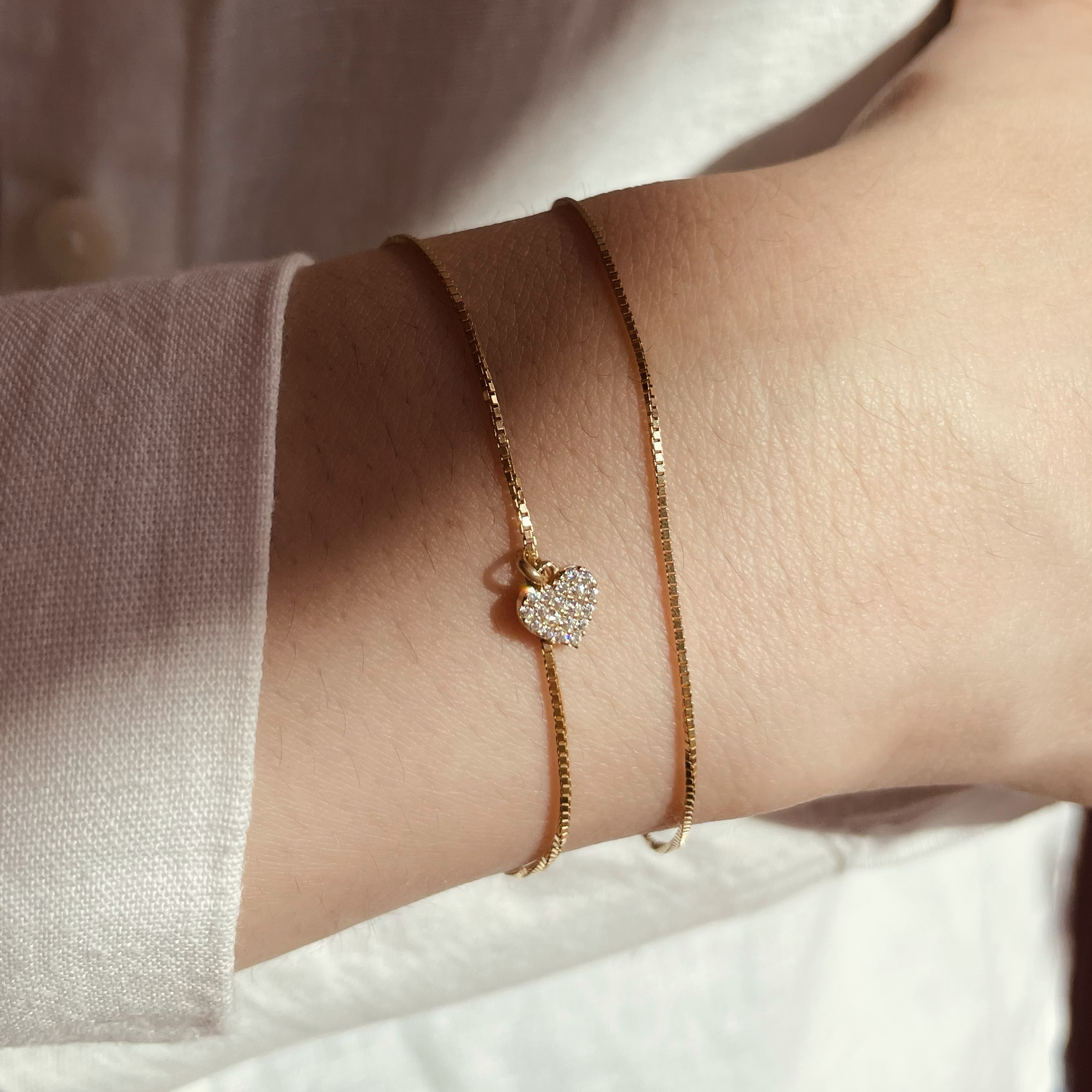 Charm FILO Cuore Lux in Oro 9kt - Laei