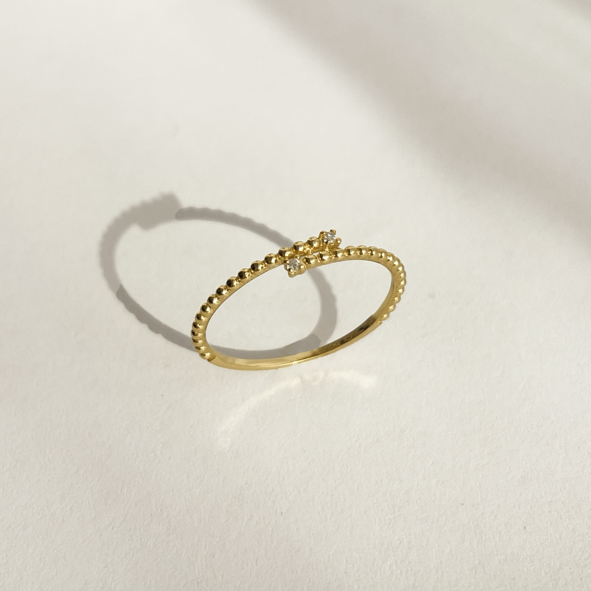 Anello Double Zirconia Argento 925 - Laei Shop