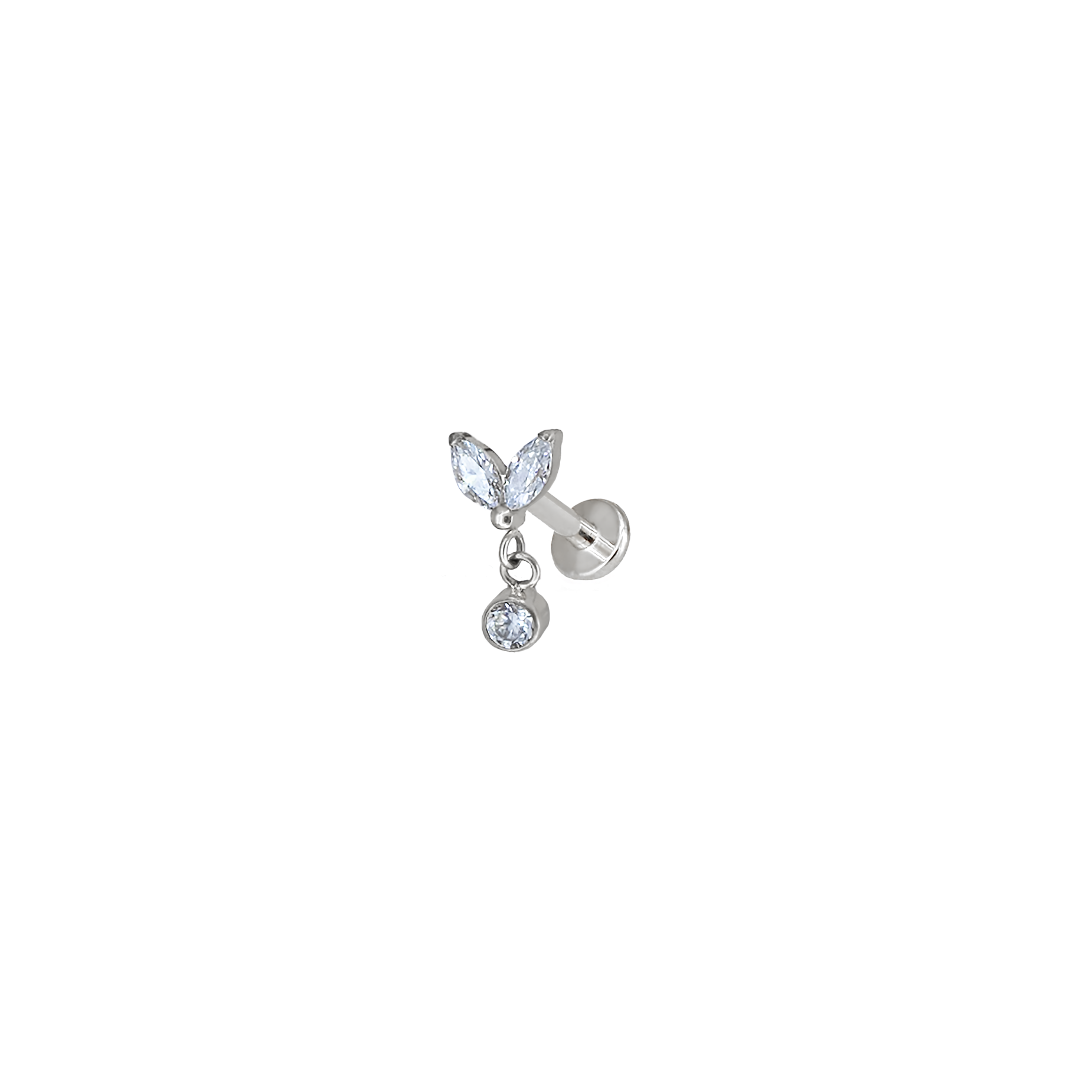Piercing Double Marquise con pendente - Laei