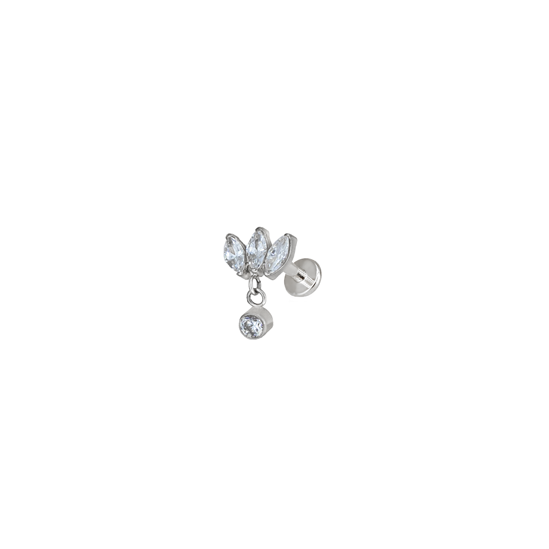 Piercing Triple Marquise con pendente - Laei