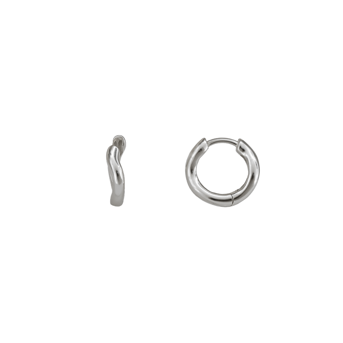 Orecchini Huggie Wavy Argento 925 - Laei