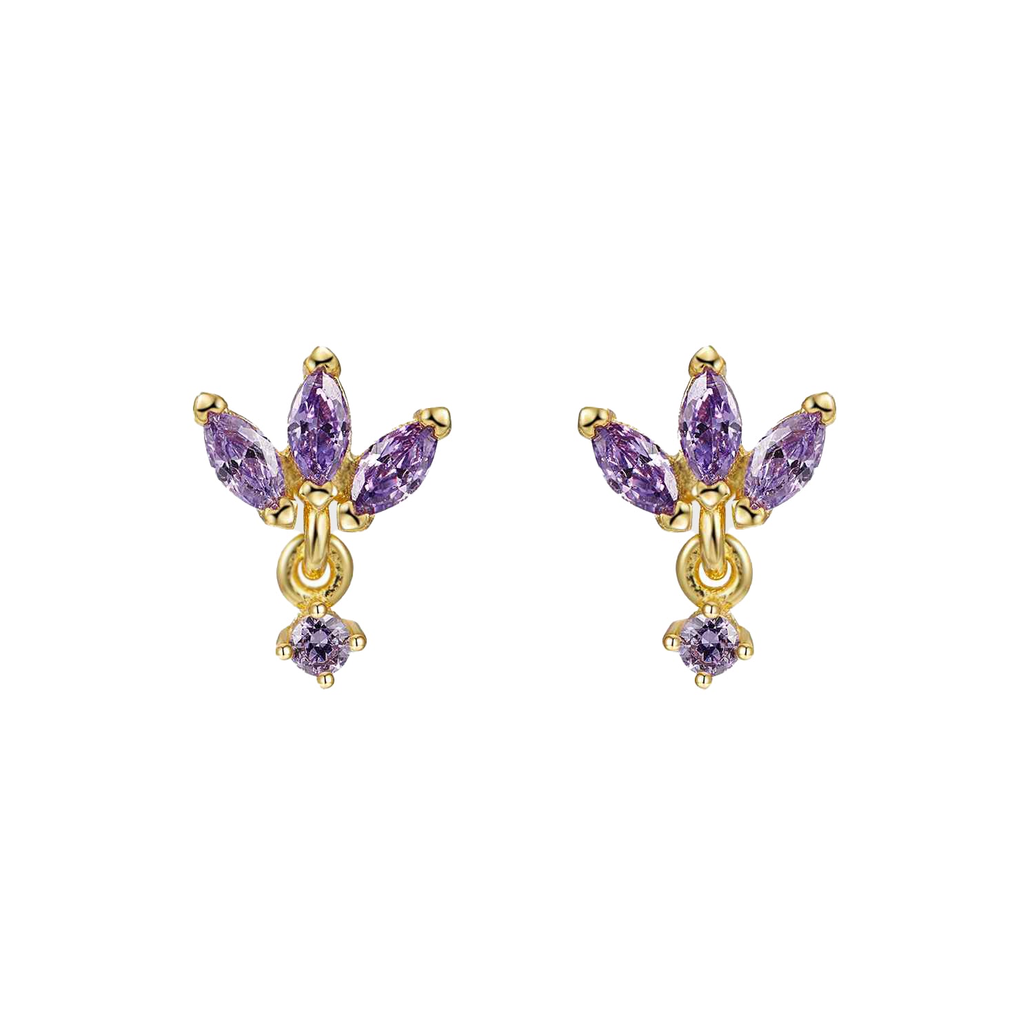 Orecchini Triple Marquise Pendente Argento 925 - Laei Shop