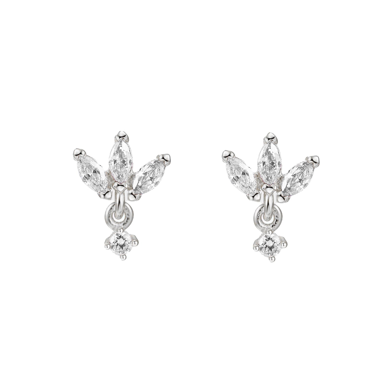 Orecchini Triple Marquise Pendente Argento 925 - Laei Shop