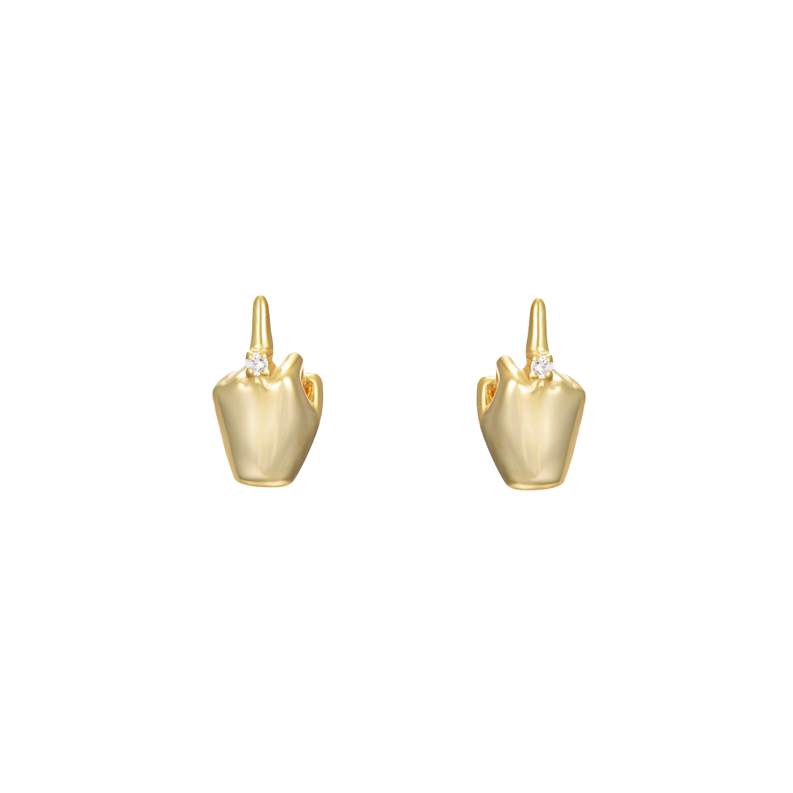 Orecchini Fuck you Argento 925 - Laei Shop