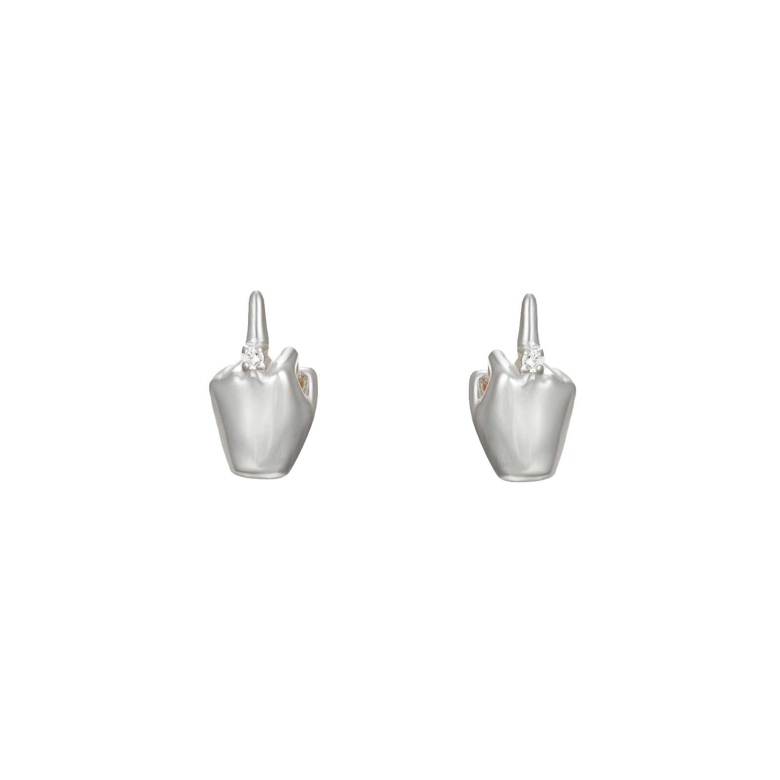 Orecchini Fuck you Argento 925 - Laei Shop