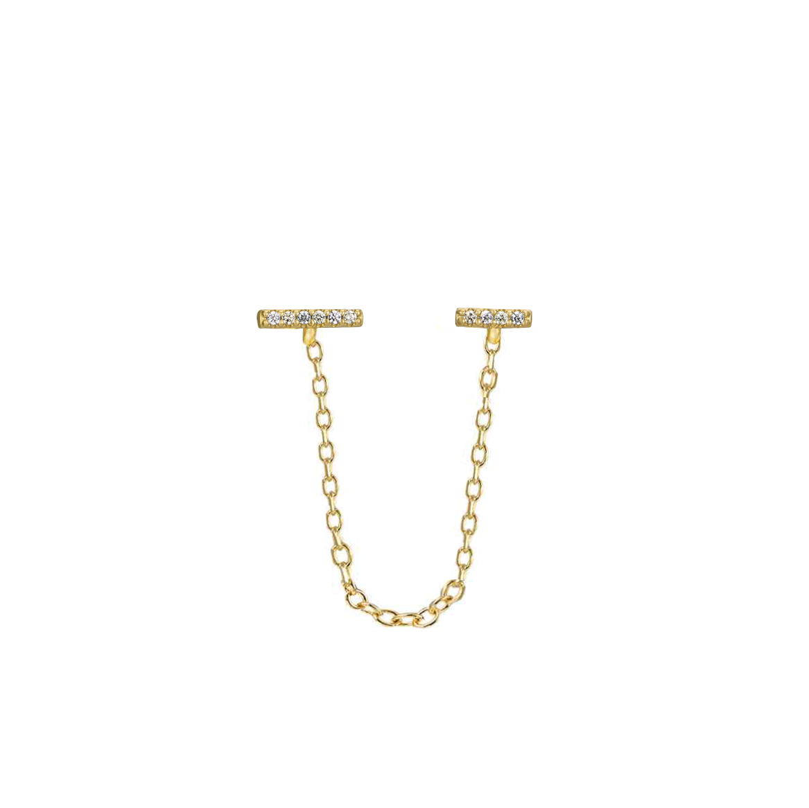Orecchini Minimal Chain in Argento 925 - Laei