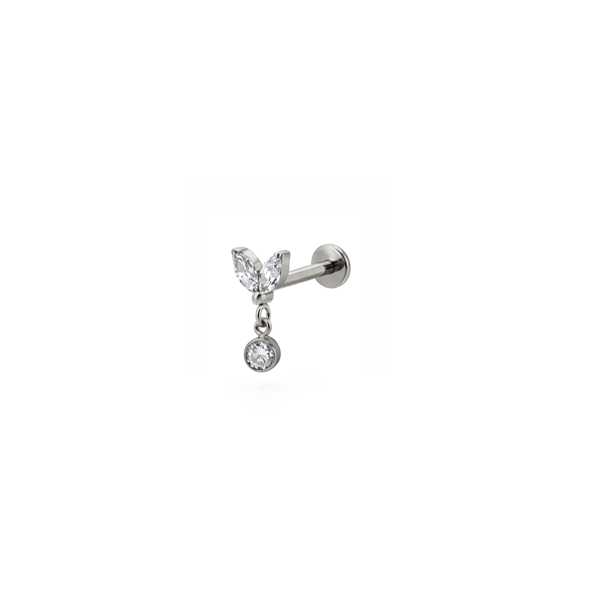 Piercing Double Marquise con pendente - Laei