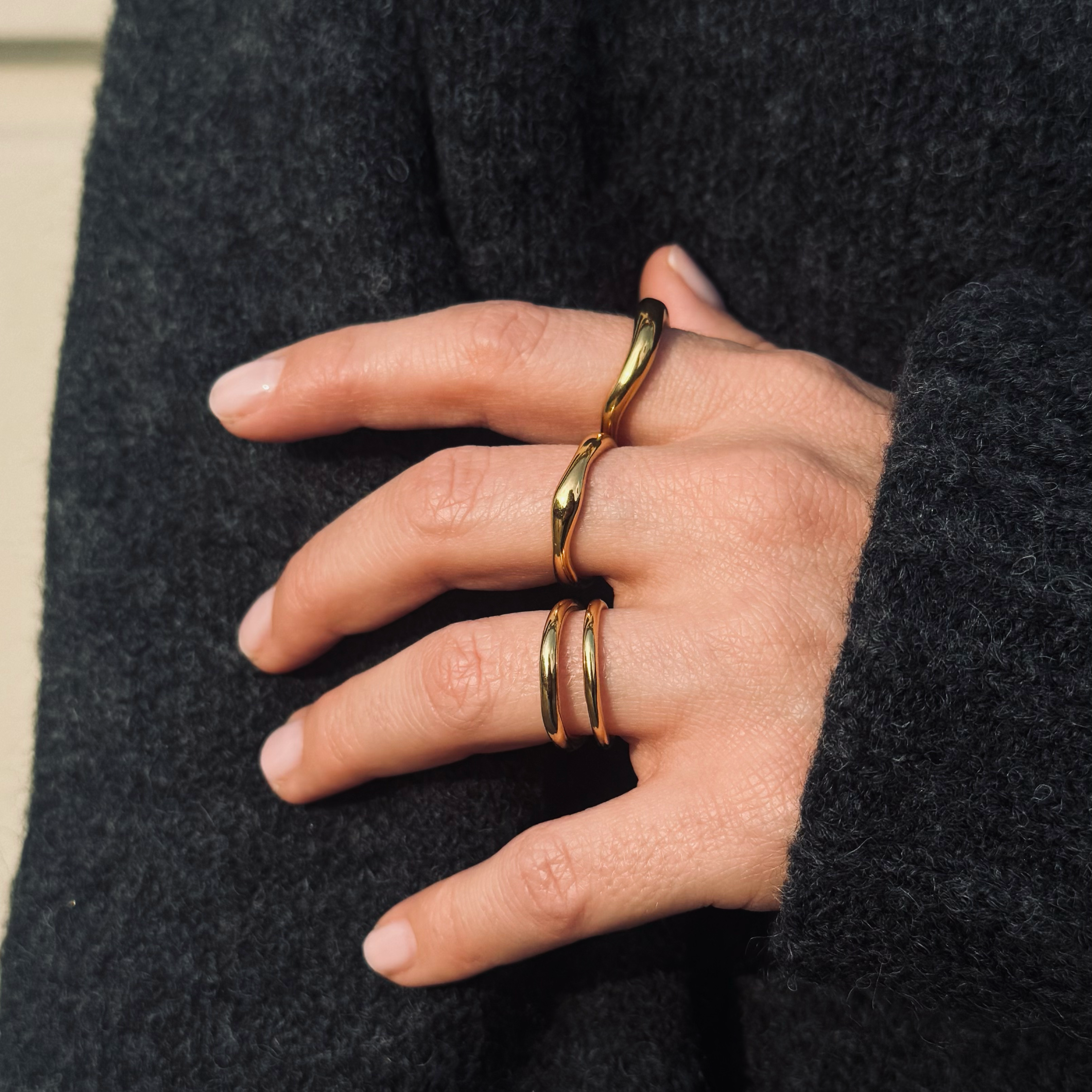 Anello Oval Wave - Laei