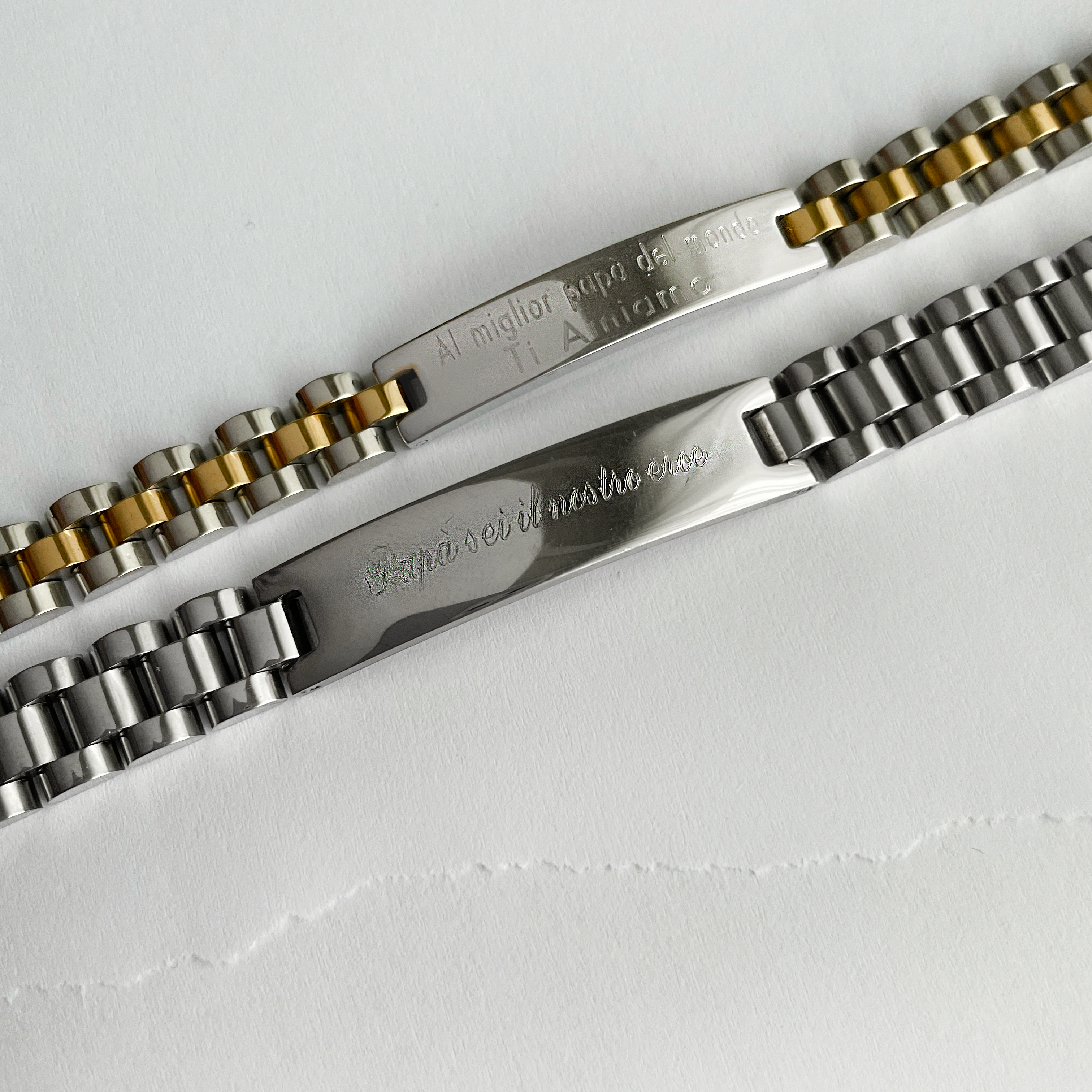 Bracciale Uomo Mini President con Incisione Personalizzata - Laei