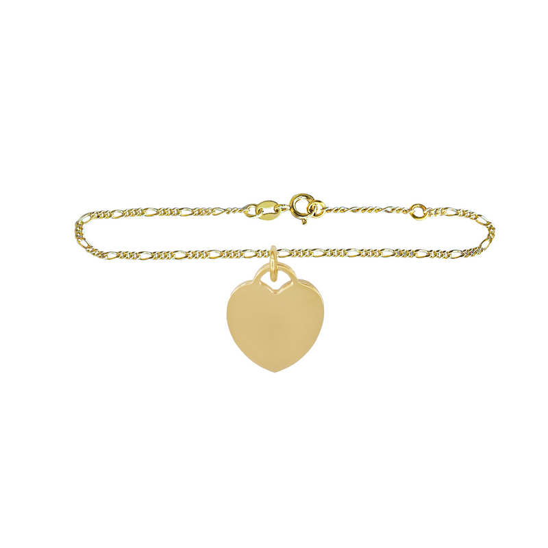Bracciale Cuore con Incisione Personalizzata in Argento 925