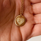 Collana Dot con Doppia Impronta Cuore in Argento 925 - Laei Shop