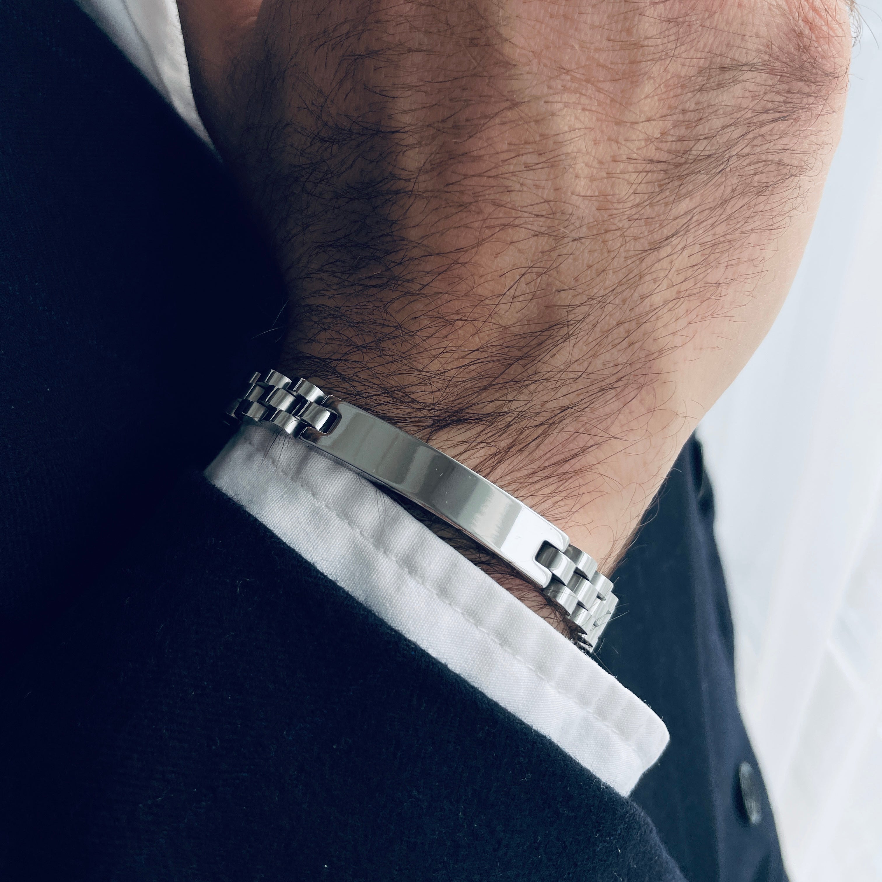 Bracciale Uomo President con Incisione Personalizzata - Laei Shop