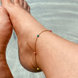 CANDY ROSARY ANKLET