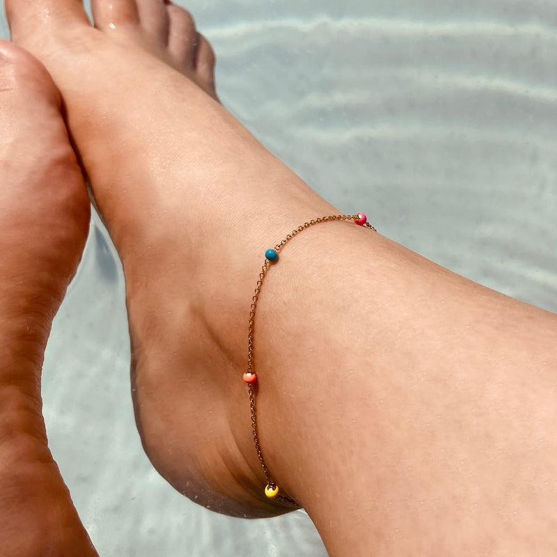 CANDY ROSARY ANKLET