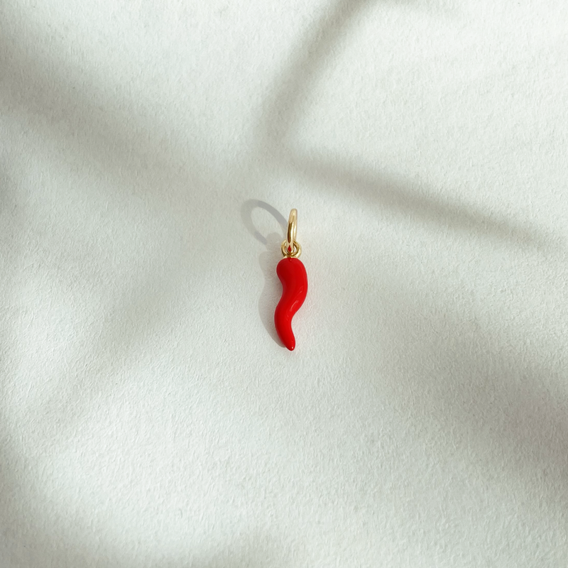 Charm Lucky Rosso  FILO 925® - Laei Shop