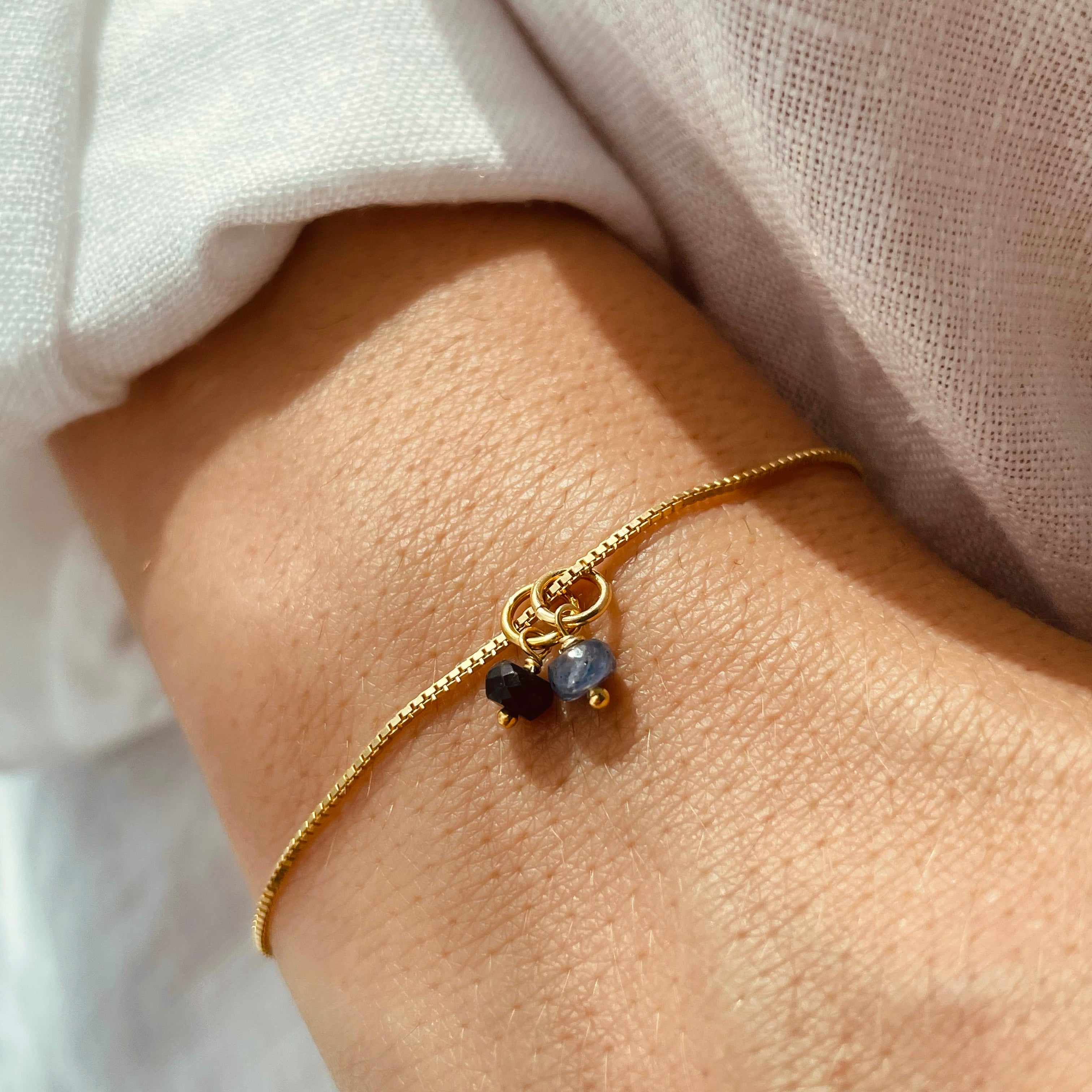 Charm Zaffiro Blu FILO 925® - Laei Shop