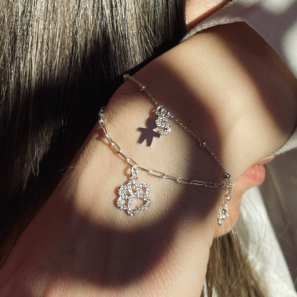 Charm Zampa in Argento 925