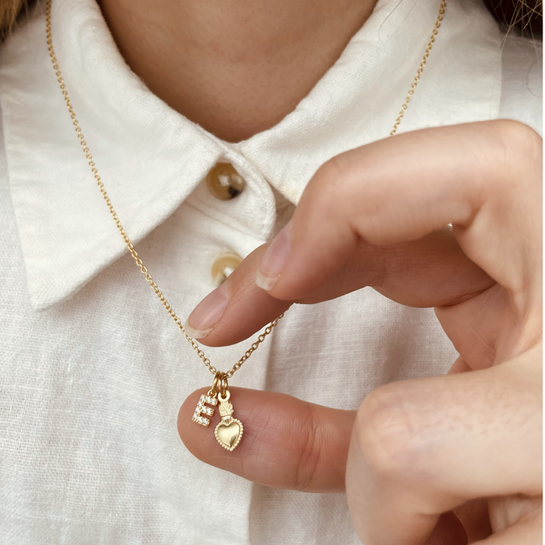 Charm Cuore Sacro in Argento 925