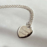Bracciale Cuore con Incisione Personalizzata in Argento 925