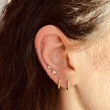 Orecchini Anellino Wavy Argento 925