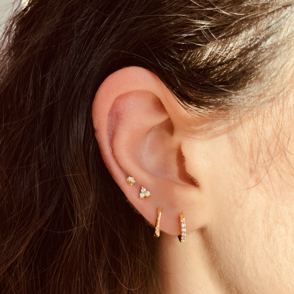 Orecchini Anellino Wavy Argento 925