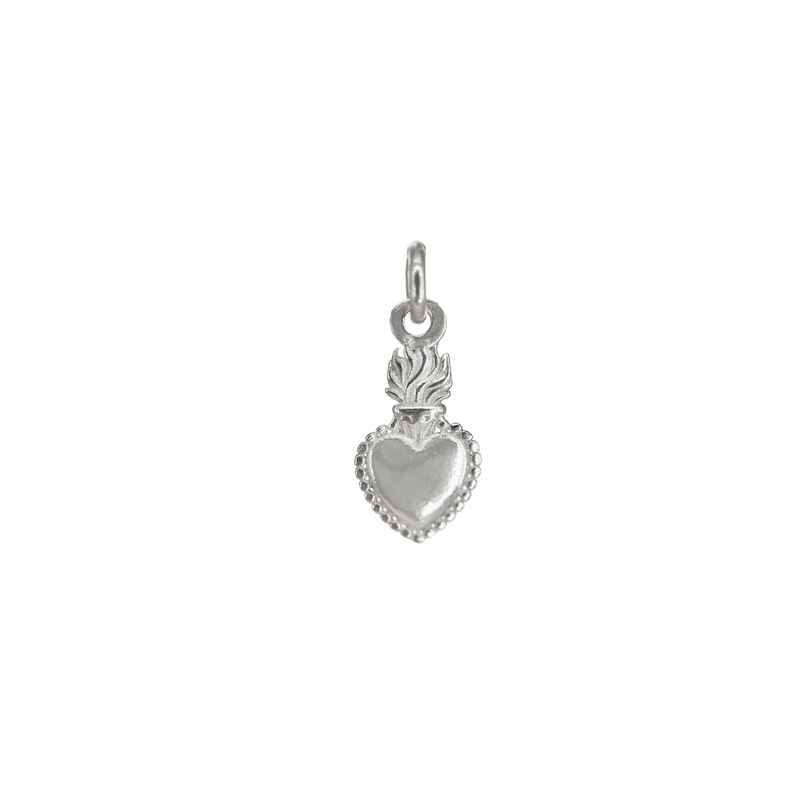 Charm Cuore Sacro in Argento 925