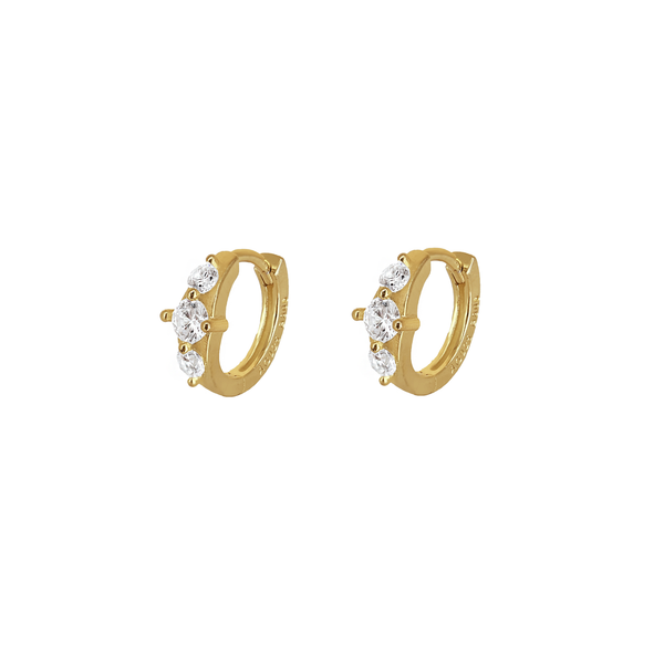 Orecchini Huggie Triade Argento 925
