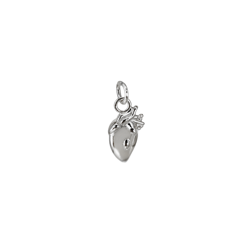 Charm Cuore Anatomico in Argento 925