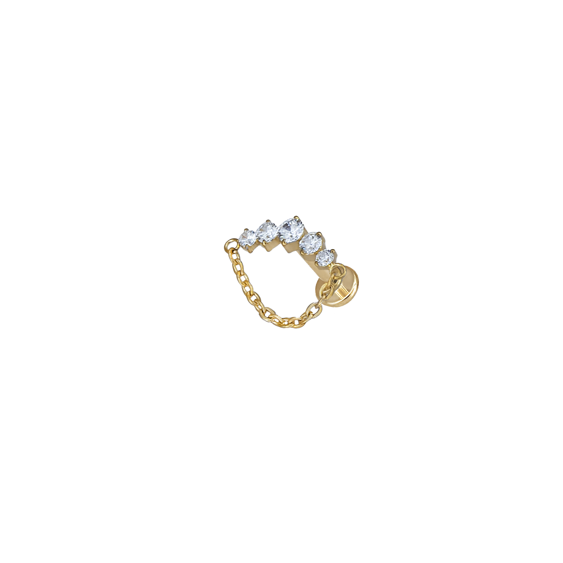 Piercing Maxi Dots con Catenella