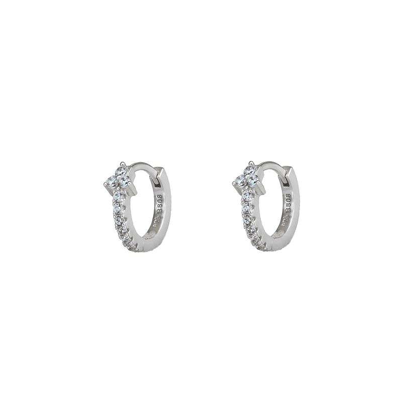 Orecchini Huggie Trio Argento 925