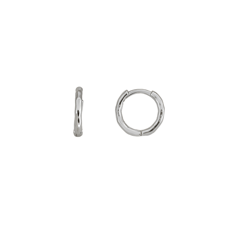 Orecchini Anellino Wavy Argento 925