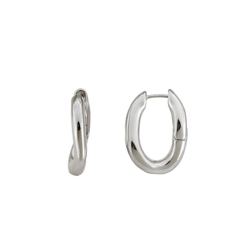 Orecchini Oval Wavy