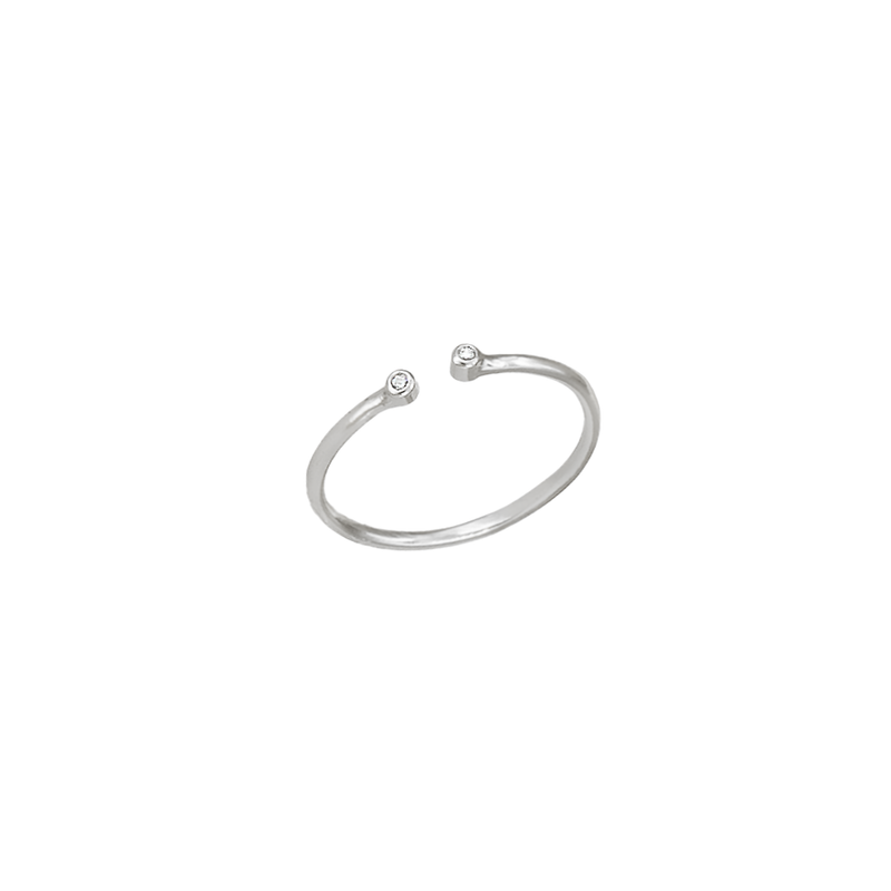 Anello double dots Argento 925 - Laei Shop