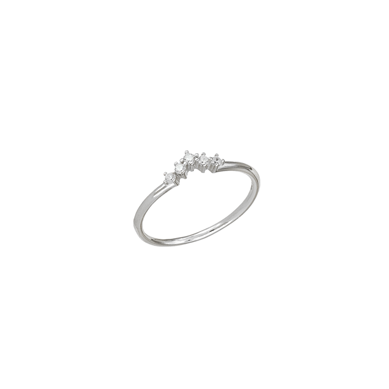 Anello Diadema Zirconi Argento 925