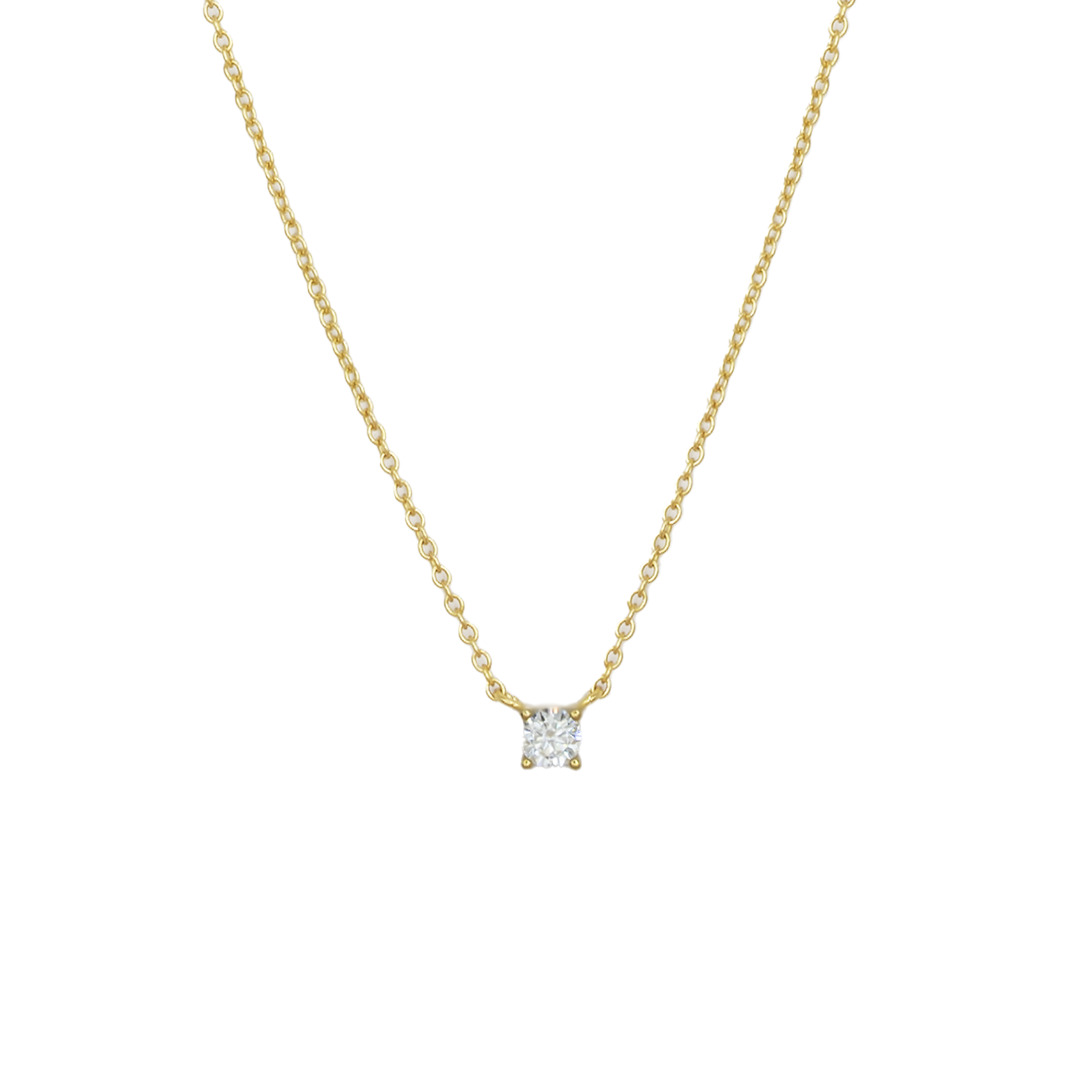 Collana Solitario Argento 925