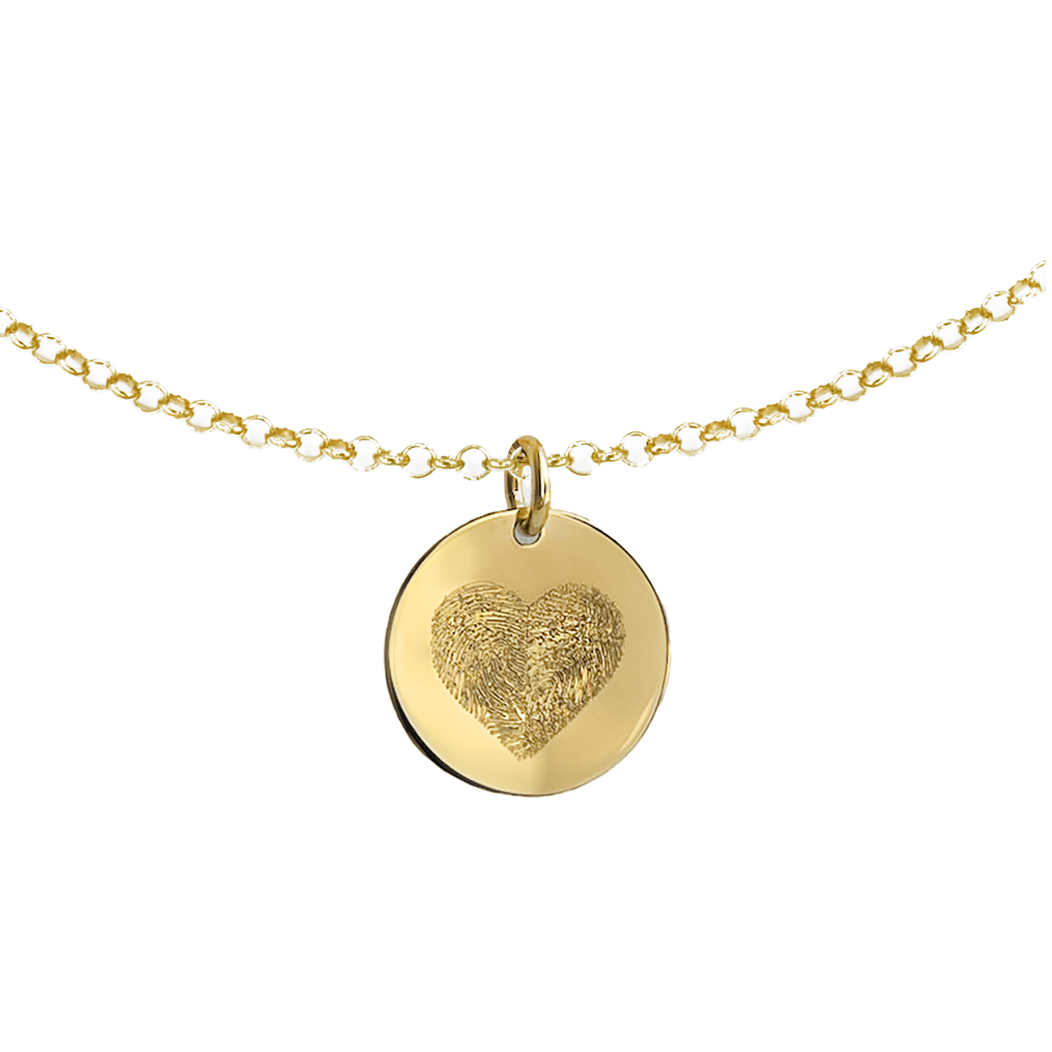 Collana Dot con Doppia Impronta Cuore in Argento 925 - Laei Shop