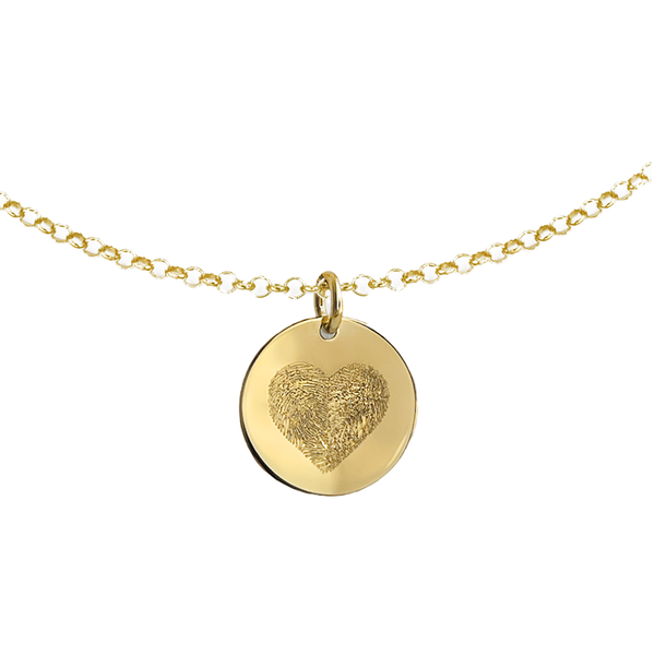 Collana Dot con Doppia Impronta Cuore in Argento 925