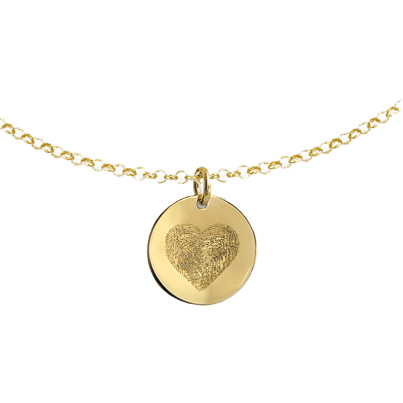 Collana Dot con Doppia Impronta Cuore in Argento 925 - Laei Shop