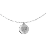Collana Dot con Doppia Impronta Cuore in Argento 925 - Laei Shop