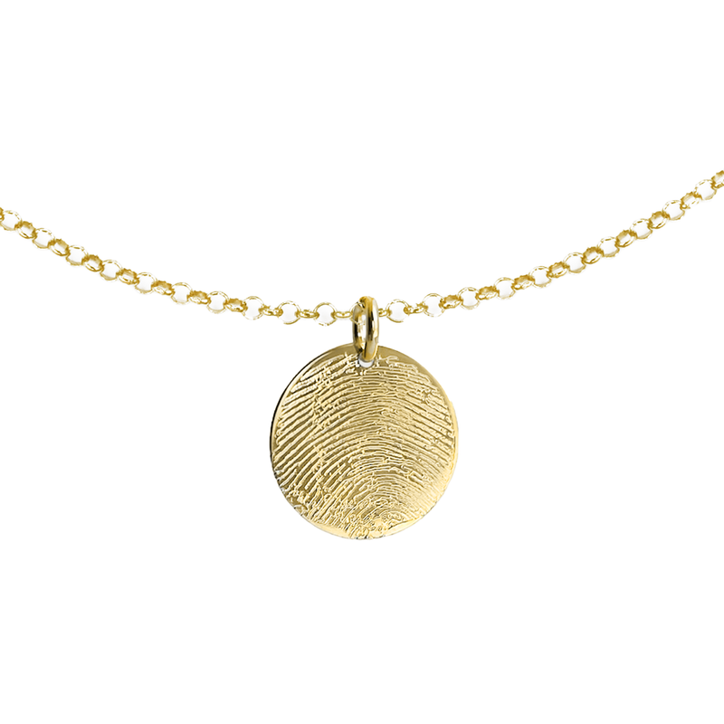 Collana Dot con Impronta o doppia Impronta in Argento 925 - Laei Shop
