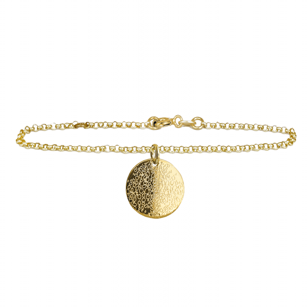 Bracciale Dot con Impronta Cane in Argento 925