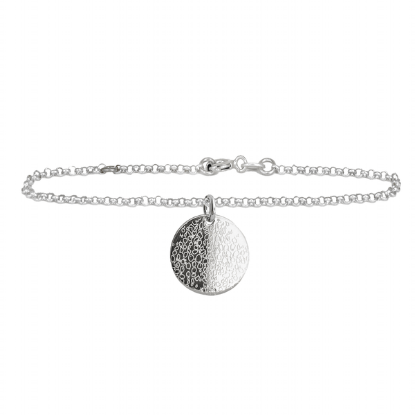 Bracciale Dot con Impronta Cane in Argento 925
