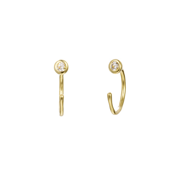 Orecchini Huggie Zircone Argento 925