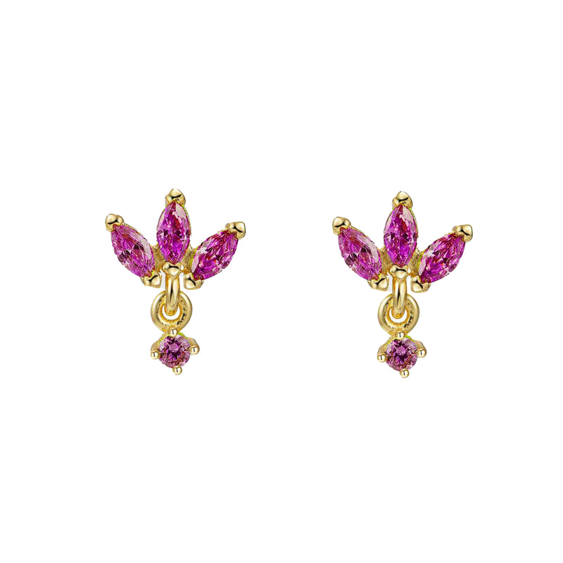 Orecchini Triple Marquise Pendente Argento 925