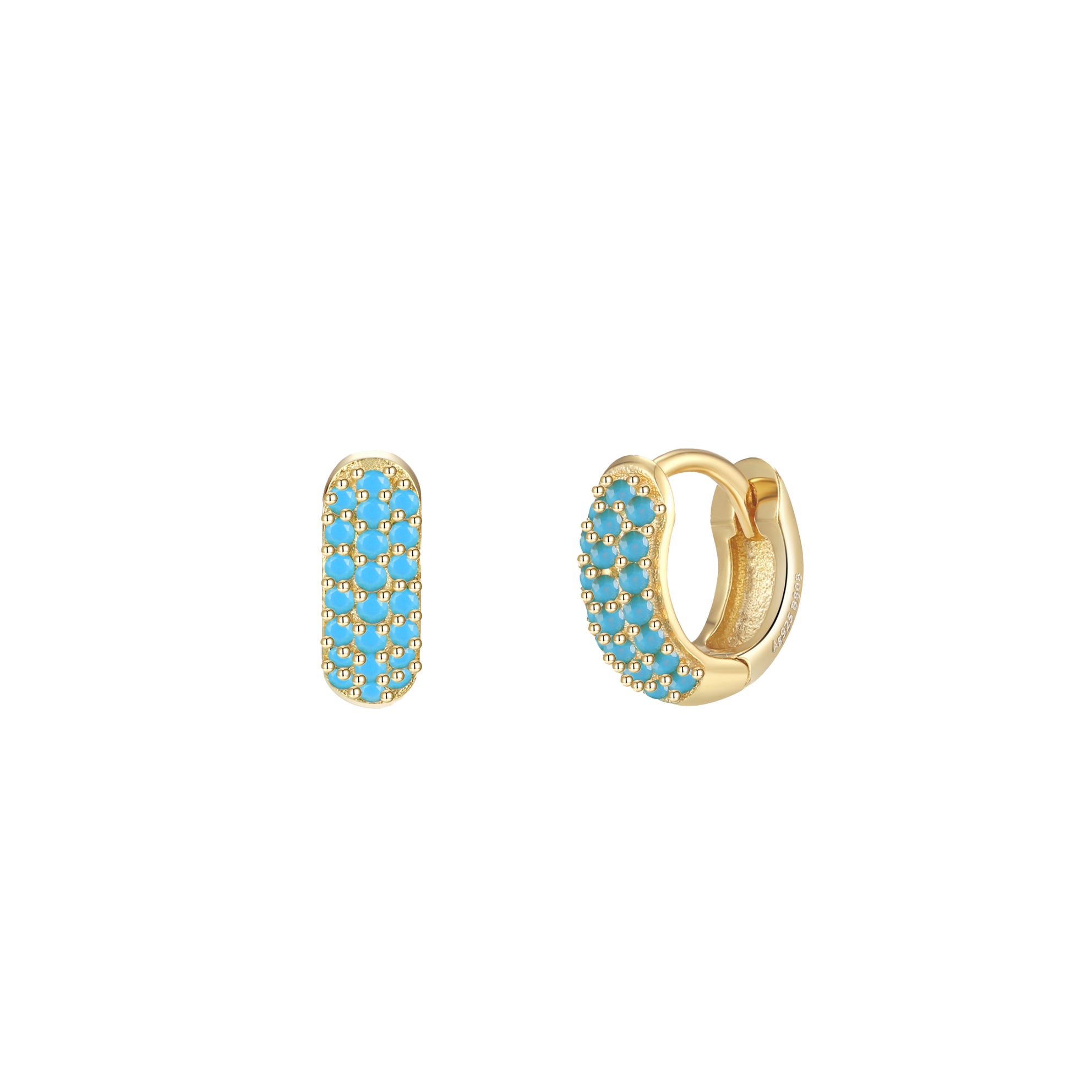 Philip Jones Orecchini Huggie Placcati Argento - Cerchi 12mm, Ipoallergenici, Leggeri E Con Confezione Regalo