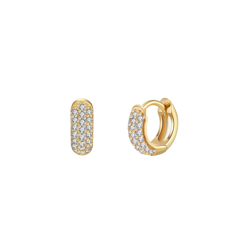 Orecchini Huggie Hoop Bold Argento 925