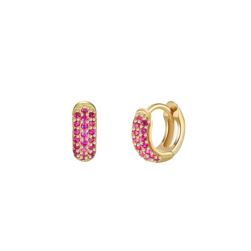 Orecchini Huggie Hoop Bold Argento 925